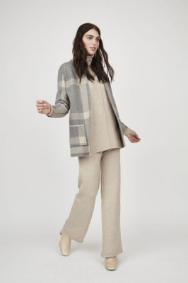 Knit Jacket in Plaid